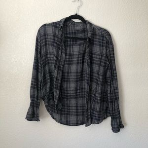 Navy flannel
